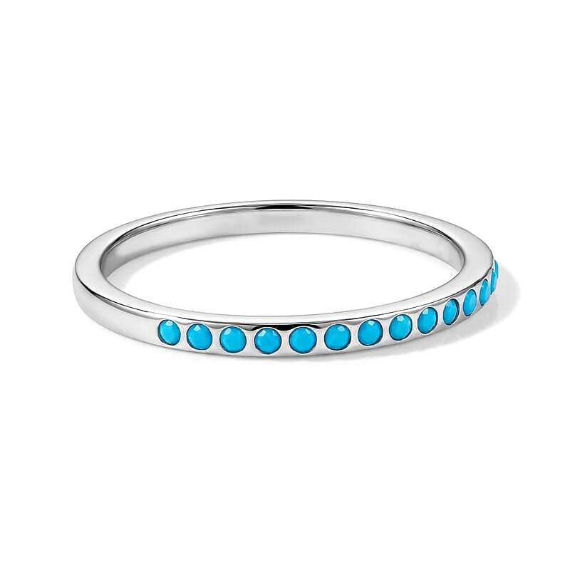 Turquoise 0.10 ctw Ring in Sterling Silver (Size 6.0)