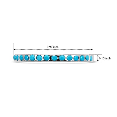 Turquoise 0.10 ctw Ring in Sterling Silver (Size 6.0)