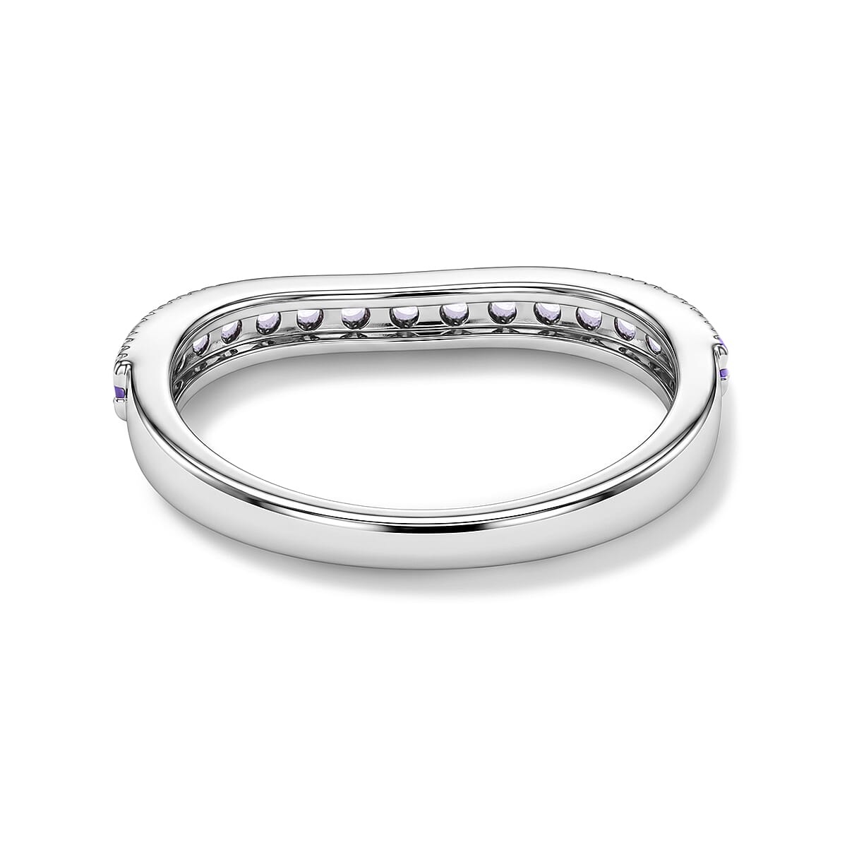 Tanzanite 0.35 ctw Ring in Sterling Silver (Size 7.0) image number 3
