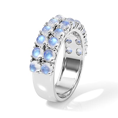 White Moonstone 1.40 ctw Ring
