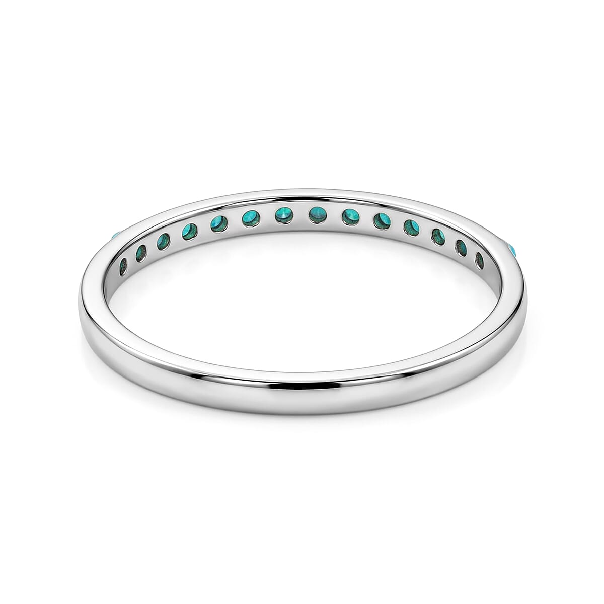 Turquoise 0.10 ctw Ring in Sterling Silver (Size 8.0) image number 3