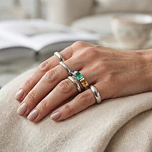Multi Gemstone 2.90 ctw Ring in Sterling Silver (Size 8.0)