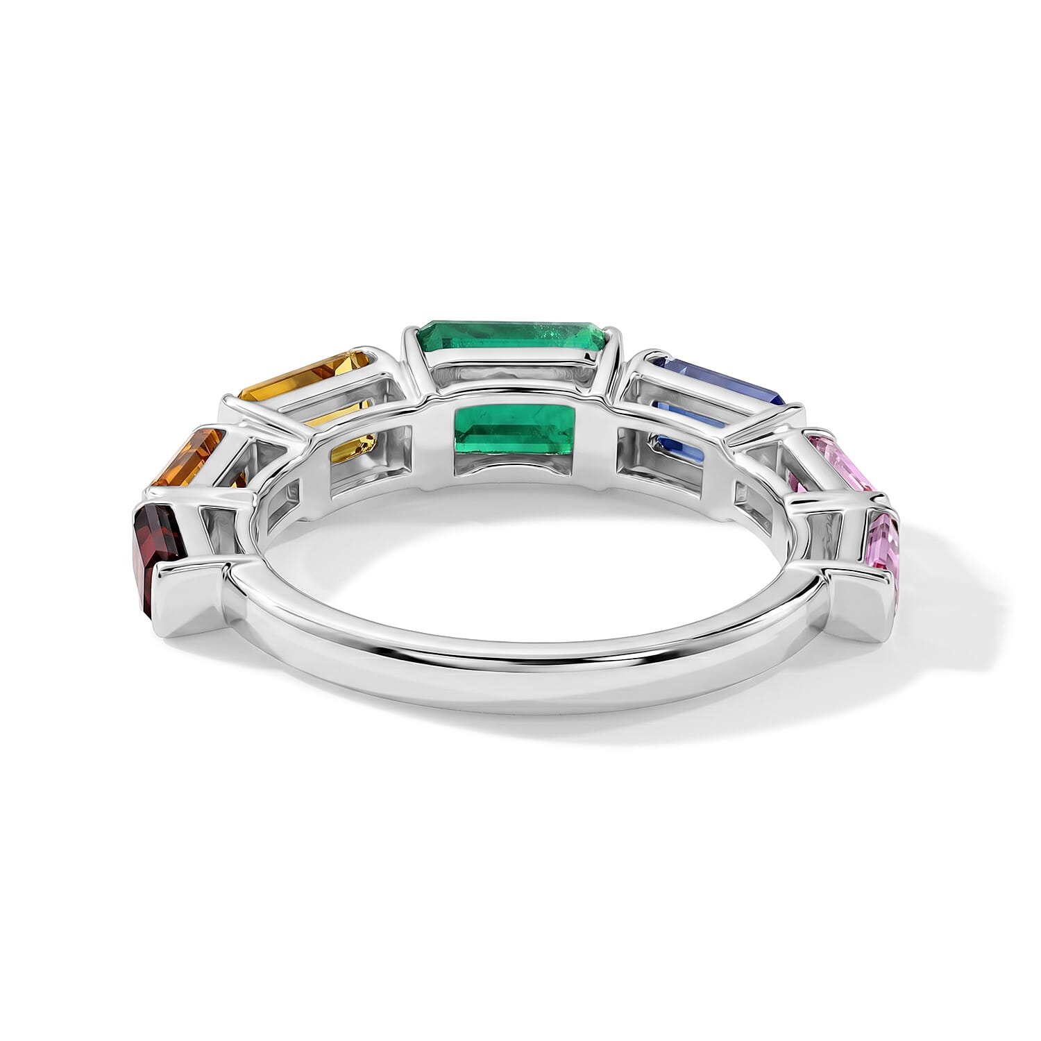 Multi Gemstone 2.90 ctw Ring in Sterling Silver (Size 8.0)
