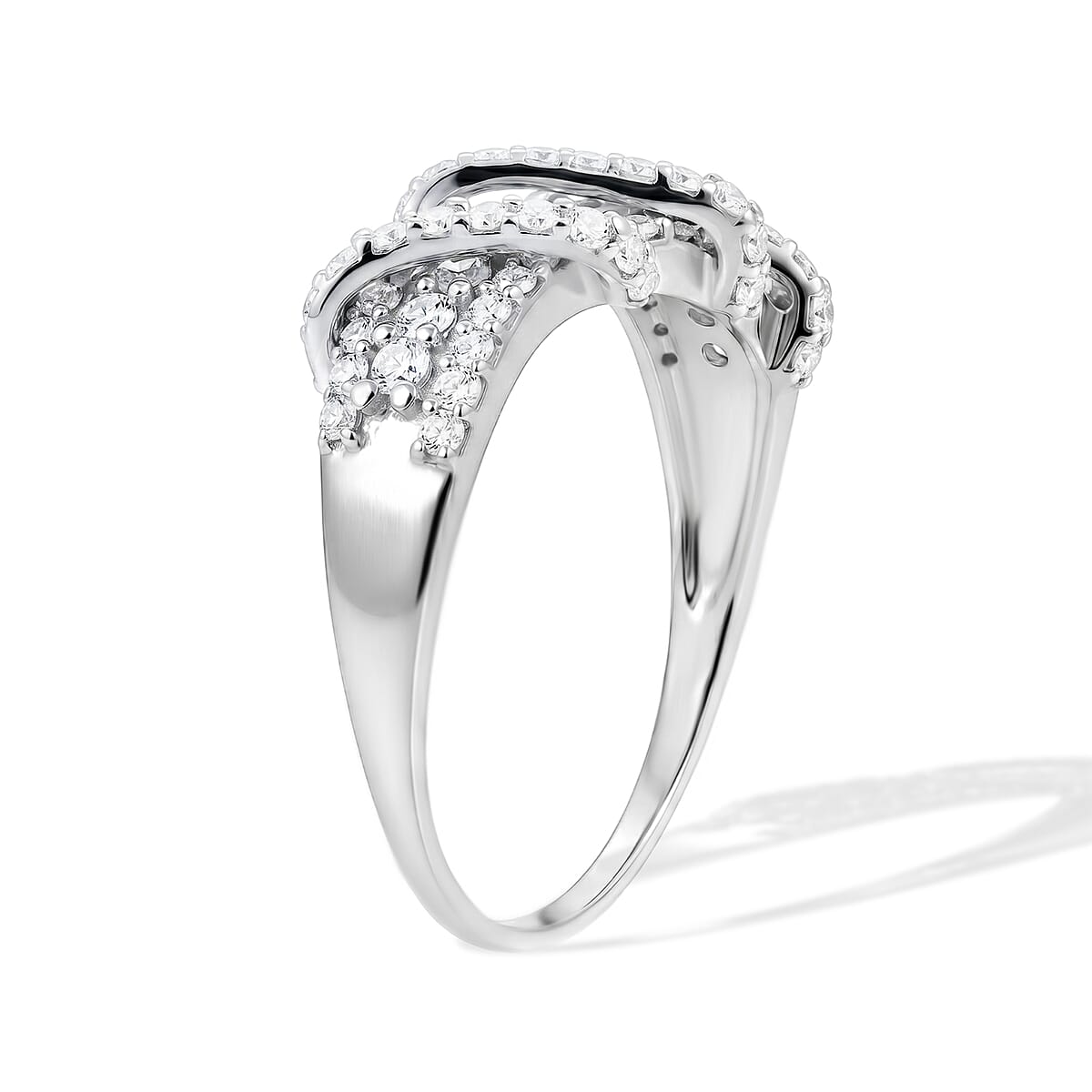 Simulated Diamond Men's Ring in Sterling Silver (Size 12.0) image number 3
