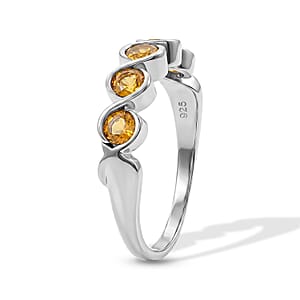 Brazilian Citrine 0.35 ctw Ring in Sterling Silver (Size 7.0)