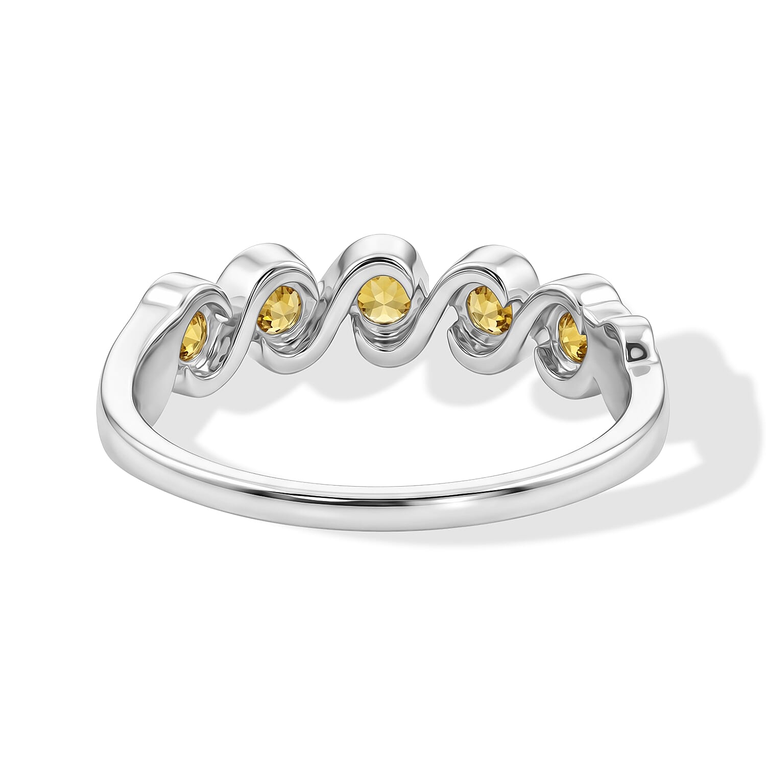 Brazilian Citrine 0.35 ctw Ring in Sterling Silver (Size 7.0)