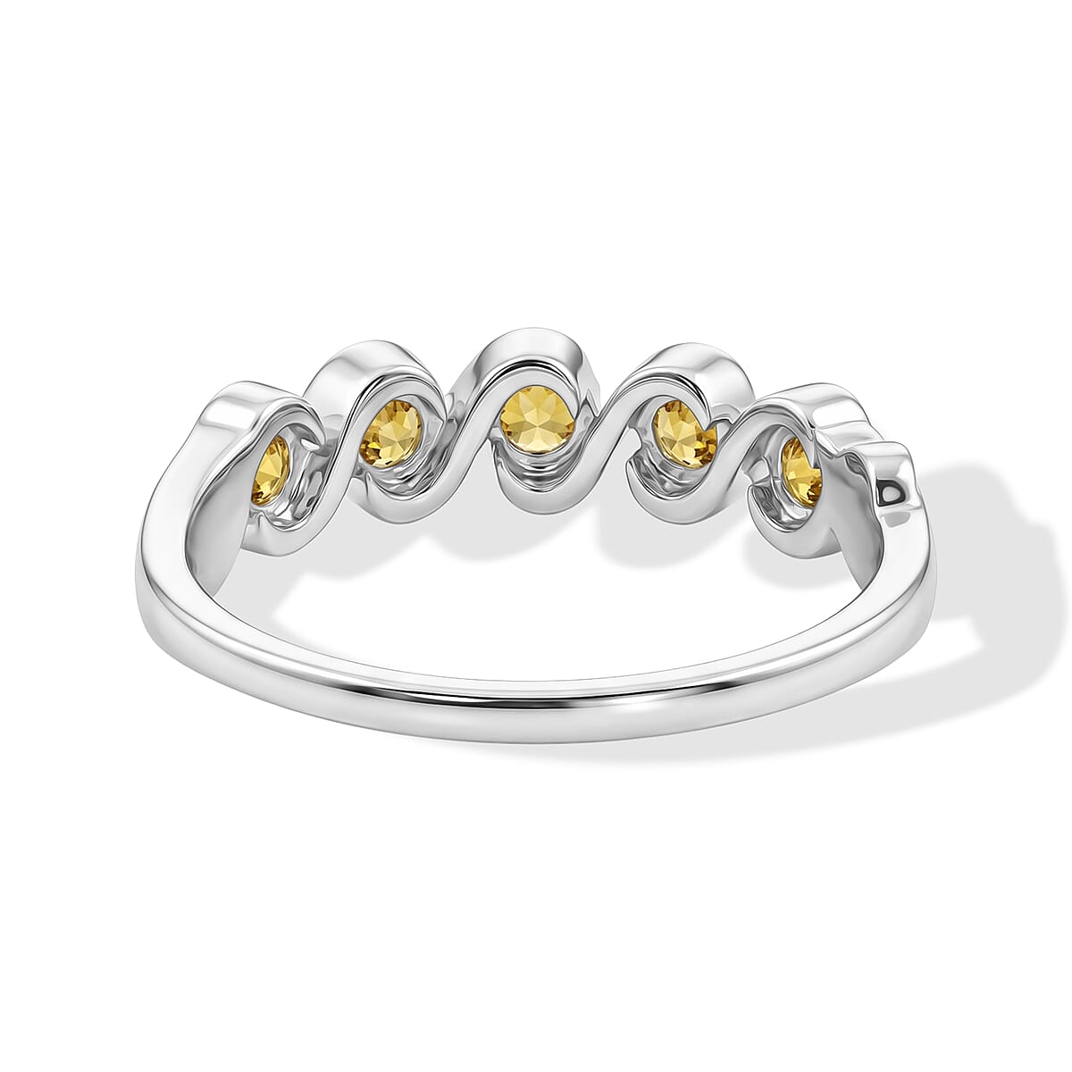 Brazilian Citrine 0.35 ctw Ring in Sterling Silver (Size 7.0) image number 4