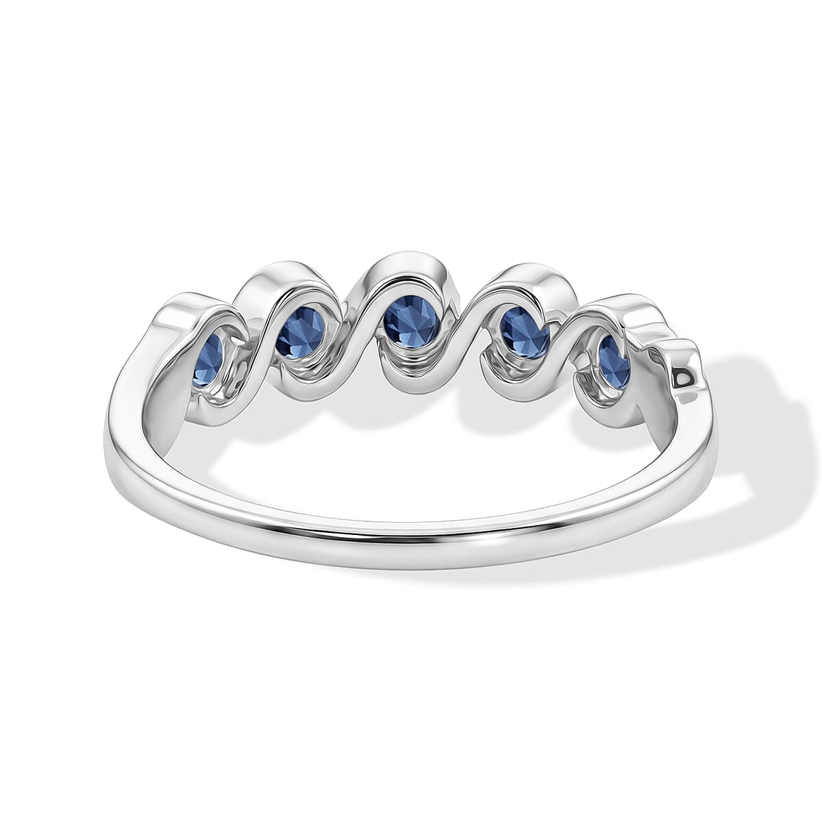 Tanzanite 0.35 ctw Ring in Sterling Silver (Size 6.0) image number 4
