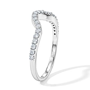 Simulated Diamond Ring in Sterling Silver (Size 6.0)