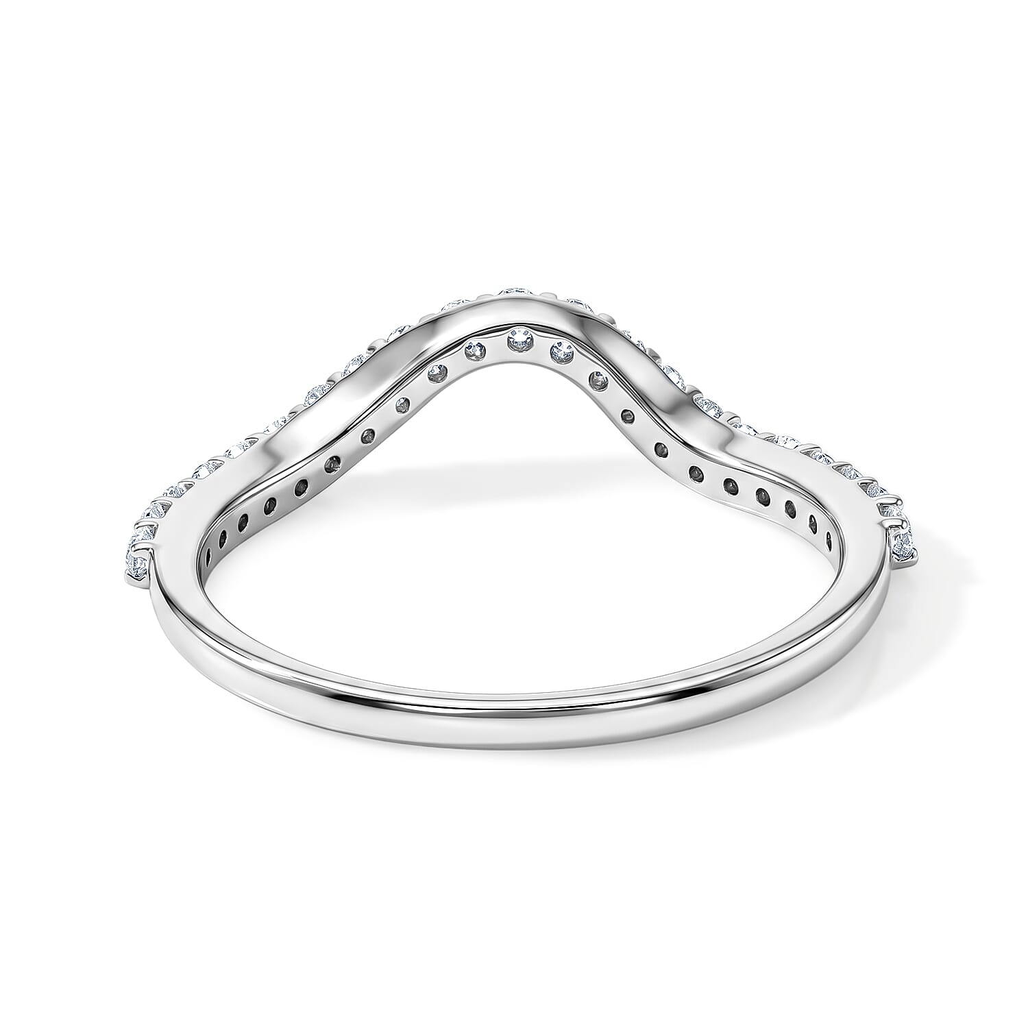 Simulated Diamond Ring in Sterling Silver (Size 6.0)