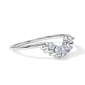 Simulated Diamond Ring in Sterling Silver (Size 5.0)