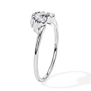 Simulated Diamond Ring in Sterling Silver (Size 5.0)