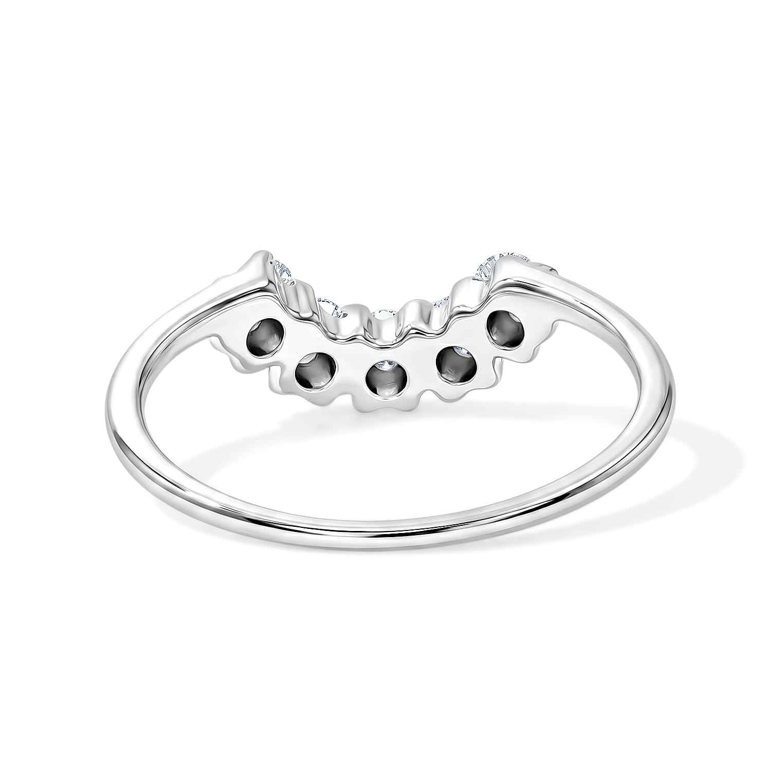 Simulated Diamond Ring in Sterling Silver (Size 5.0)