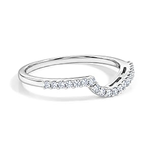 Simulated Diamond Ring in Sterling Silver (Size 7.0)