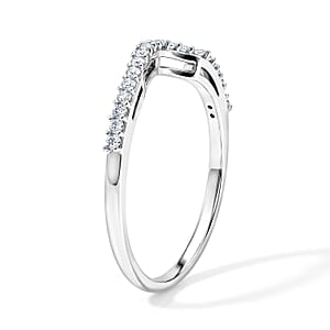 Simulated Diamond Ring in Sterling Silver (Size 7.0)
