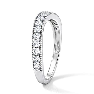 Simulated Diamond Ring in Sterling Silver (Size 7.0)