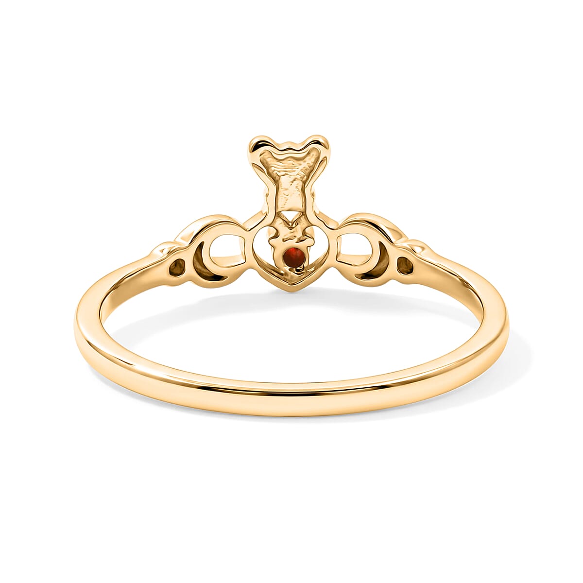 Mozambique Garnet Ring in 14K Yellow Gold Over Sterling Silver (Size 7.0) image number 3