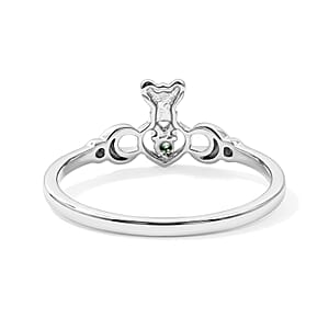 Blue Topaz Ring in Sterling Silver (Size 10)