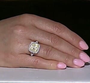 Natural Yellow and White Diamond 1.00 ctw Ring in 14K Yellow Gold Over Sterling Silver (Size 6.0) (Ships in 10-12 Days)