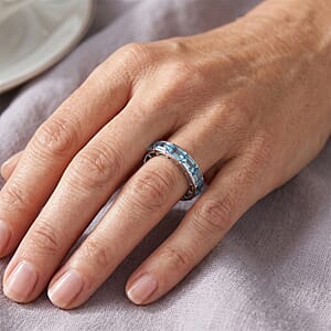 Teal Quartz 2.50 ctw Ring in Sterling Silver (Size 6.0)