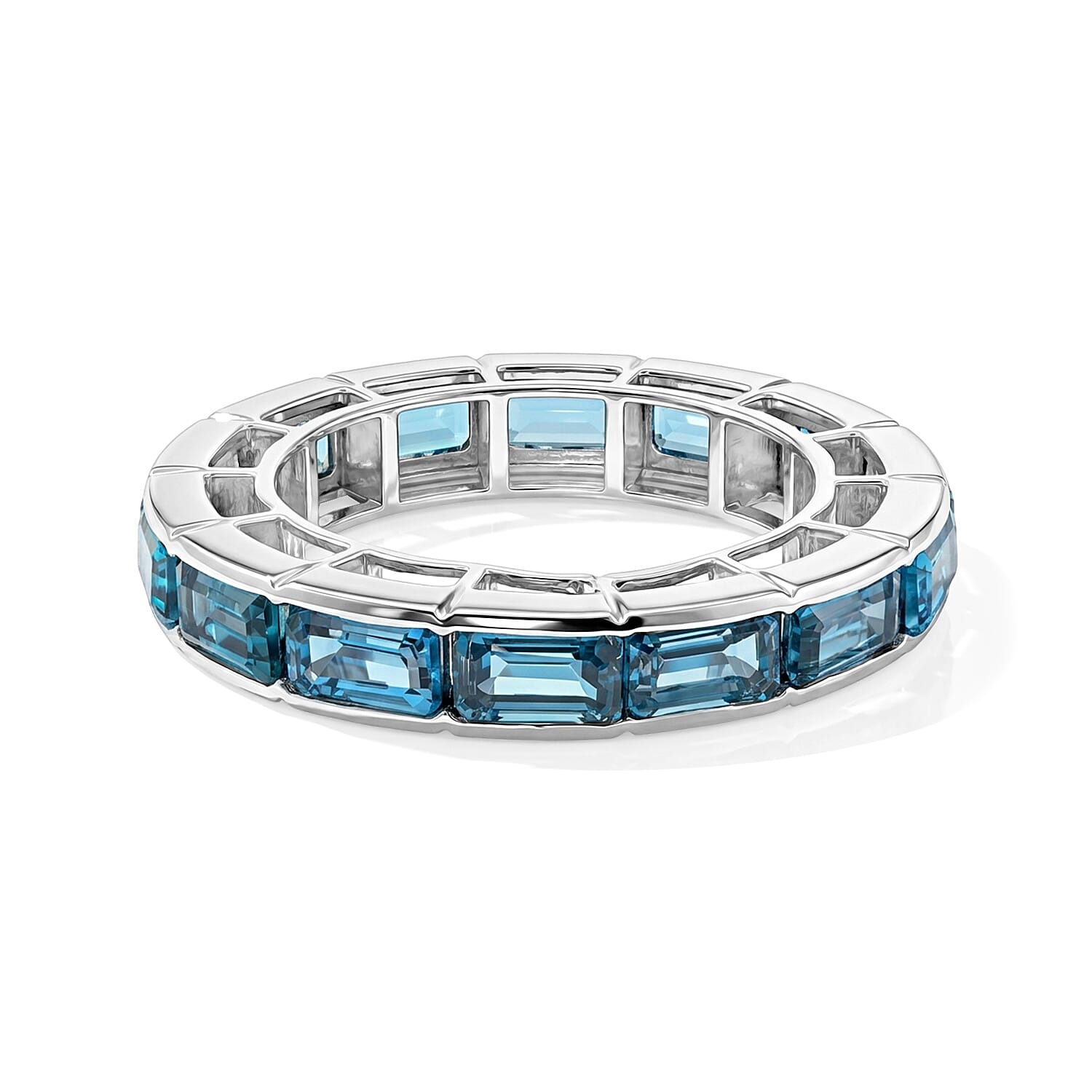 Teal Quartz 2.50 ctw Ring in Sterling Silver (Size 6.0)
