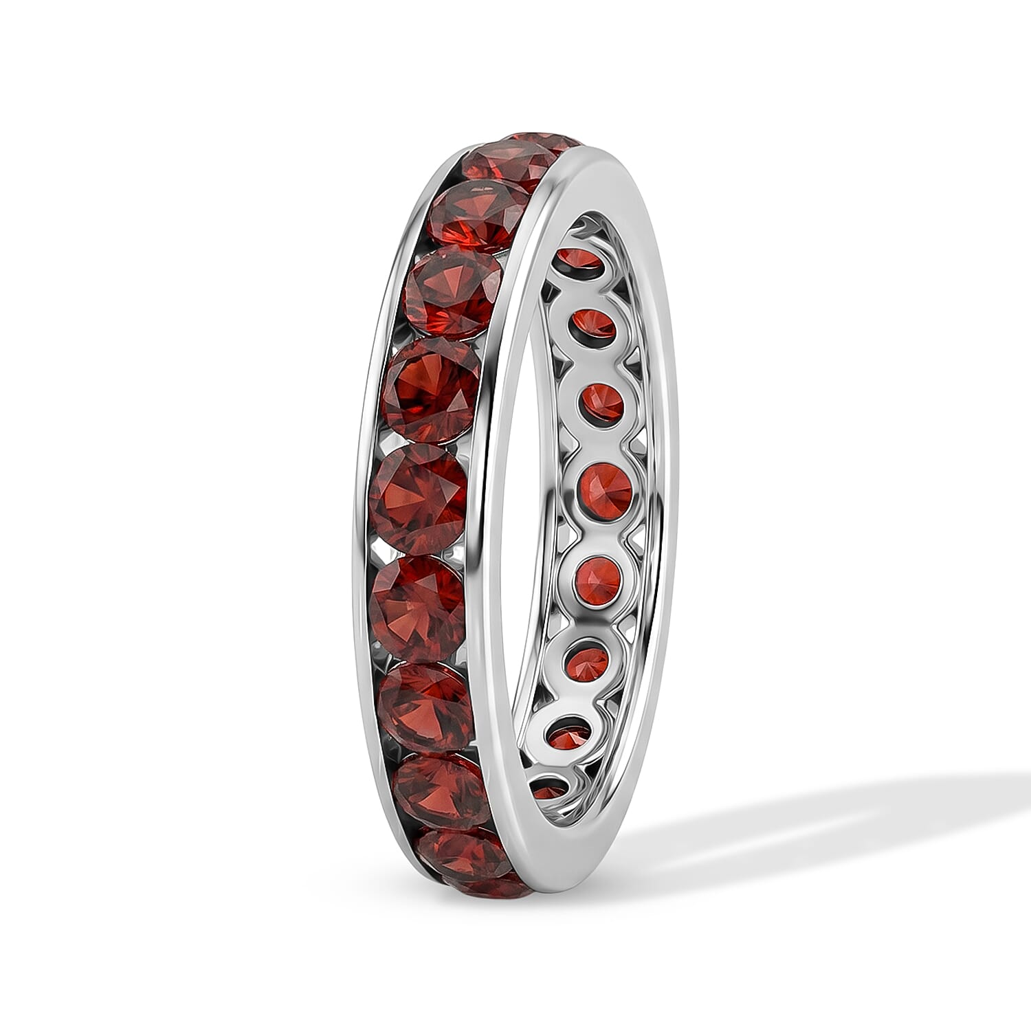 Mozambique Garnet 0.75 ctw Ring in Sterling Silver (Size 7.0)