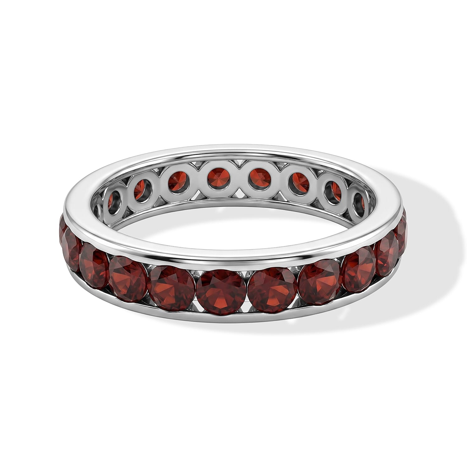 Mozambique Garnet 0.75 ctw Ring in Sterling Silver (Size 7.0)