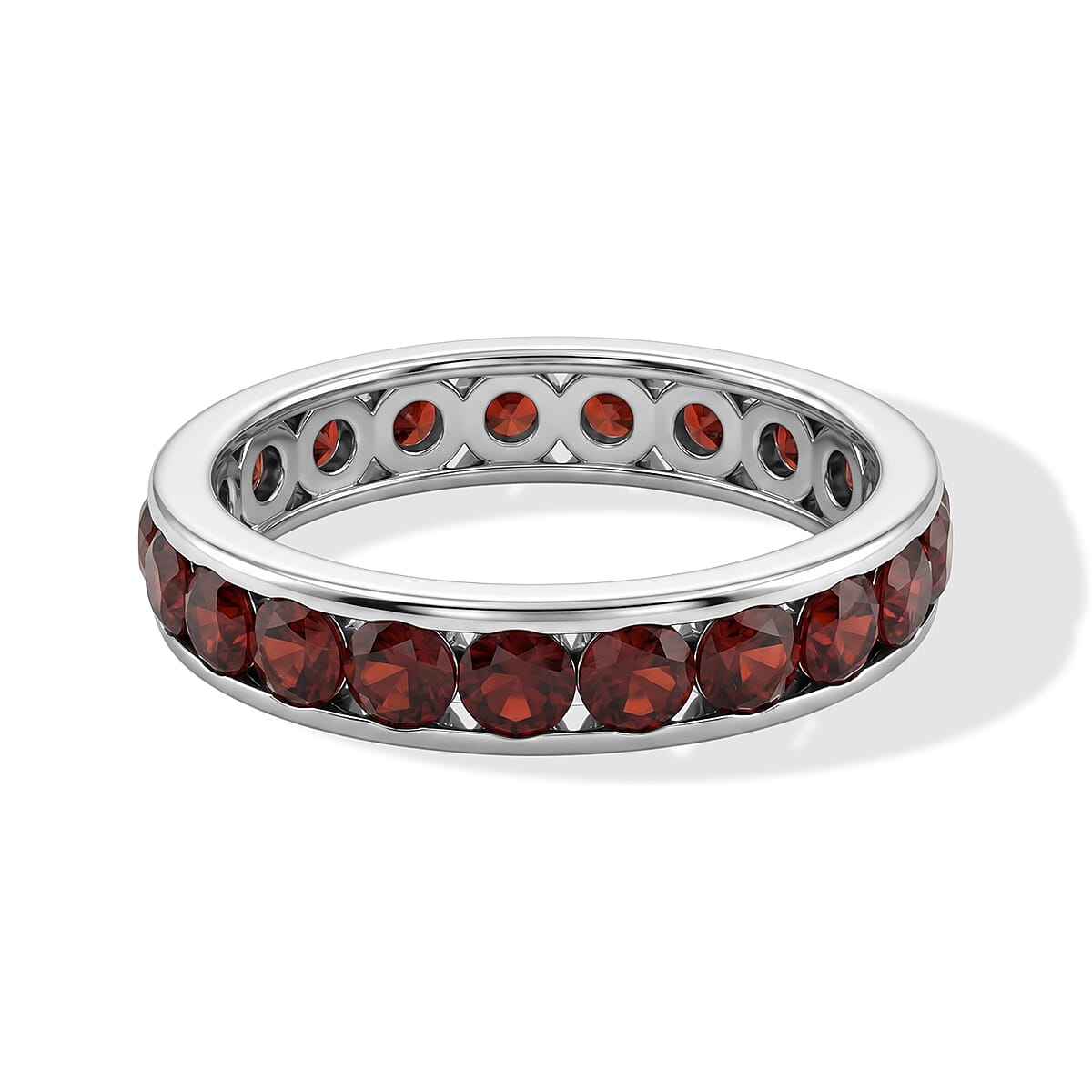 Mozambique Garnet 0.75 ctw Ring in Sterling Silver (Size 7.0) image number 4