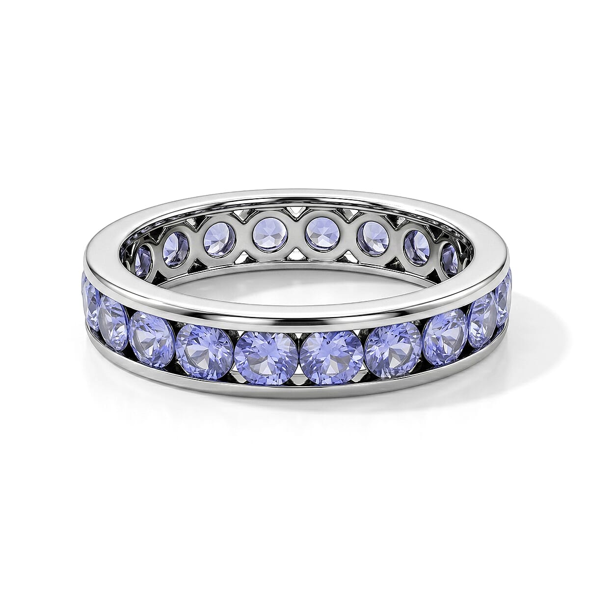 Tanzanite 0.75 ctw Ring in Sterling Silver (Size 7.0) image number 3