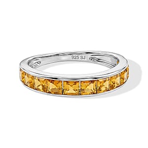 Brazilian Citrine 0.65 ctw Ring in Sterling Silver (Size 7.0)