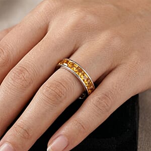 Brazilian Citrine 0.65 ctw Ring in Sterling Silver (Size 7.0)