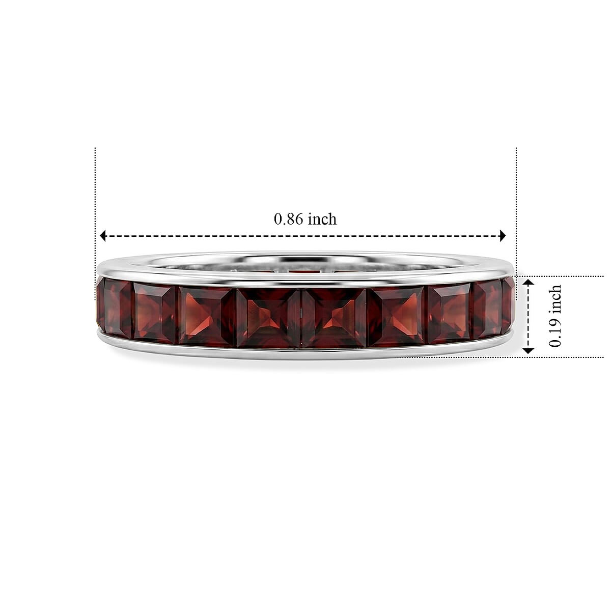 Ruby 0.65 ctw Ring in Sterling Silver (Size 7.0)  image number 5