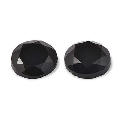 Black Onyx Set of 2 (Rnd 6 mm) 2.60 ctw