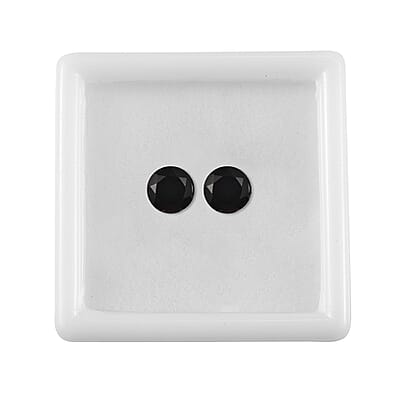 Black Onyx Set of 2 (Rnd 6 mm) 2.60 ctw