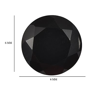 Black Onyx Set of 2 (Rnd 6 mm) 2.60 ctw
