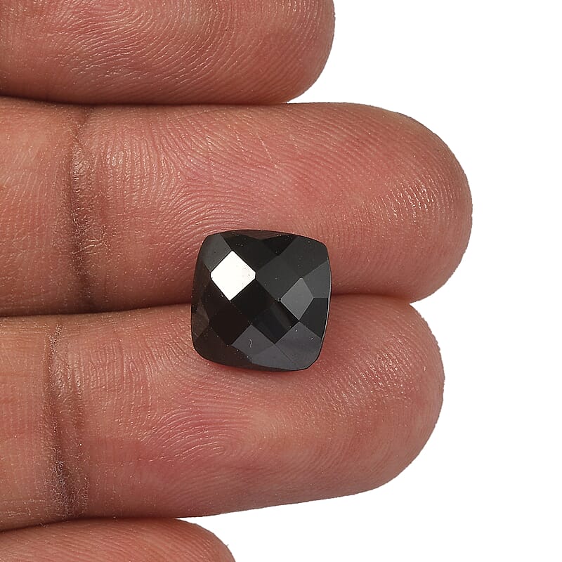 Thai Black Spinel (Cush 10x10 mm) 4.37 ctw