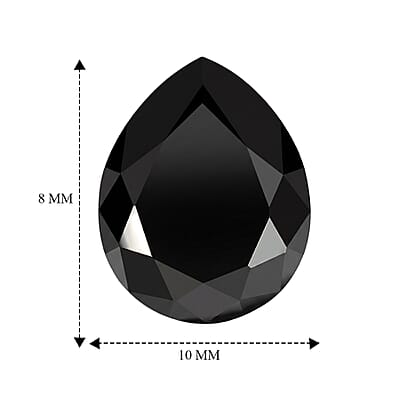 Thai Black Spinel (Pear 10X8 mm) 2.80 ctw