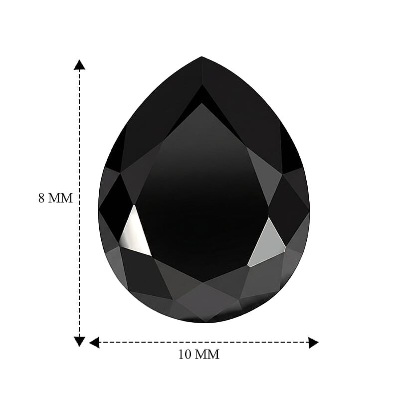 Thai Black Spinel (Pear 10X8 mm) 2.80 ctw