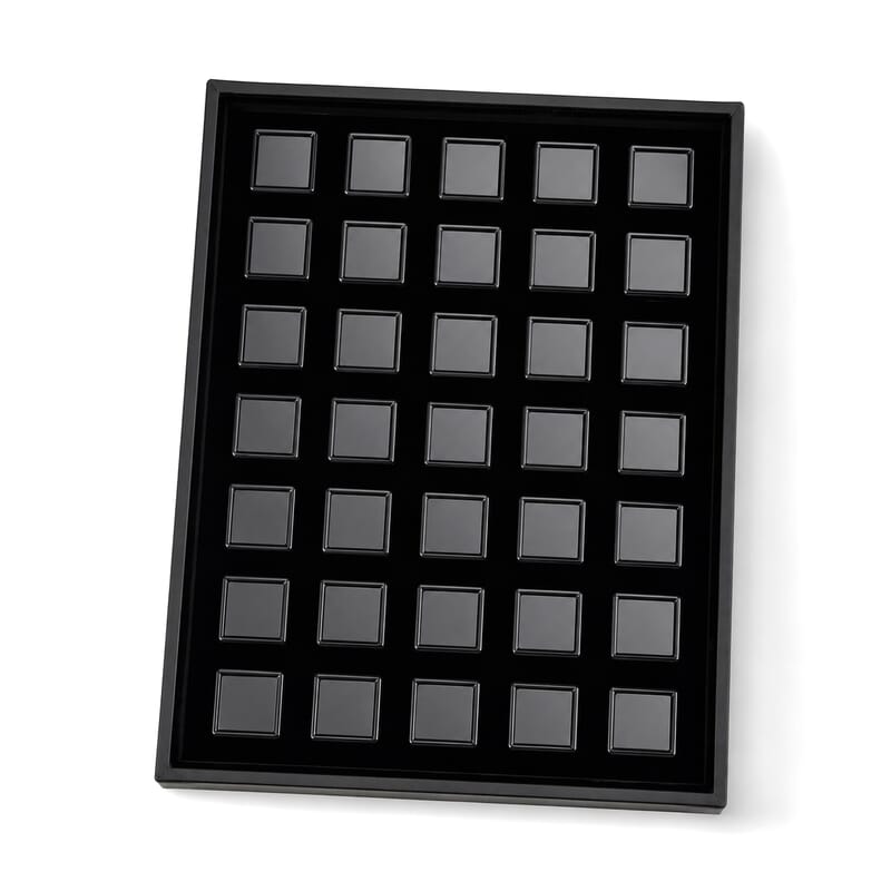 Livmore Black 35pcs Loose Gemstone Display Jewelry Box