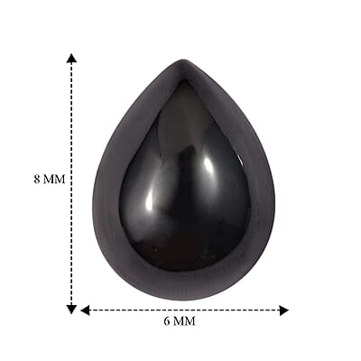 Thai Black Spinel (Pear 8x6 mm) 1.61 ctw
