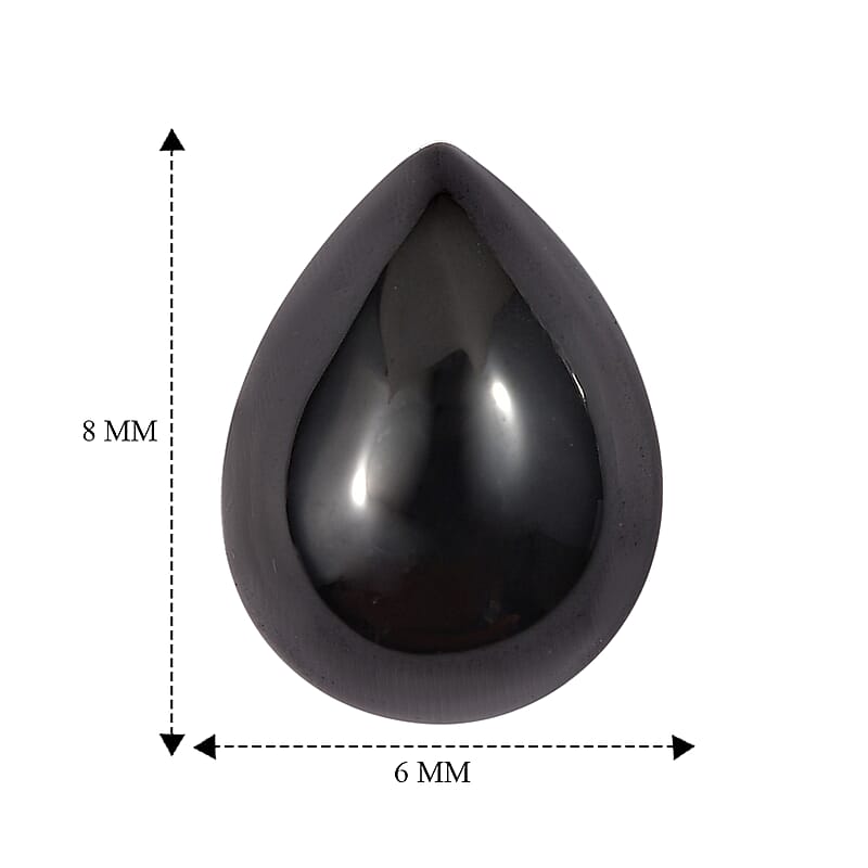 Thai Black Spinel (Pear 8x6 mm) 1.61 ctw