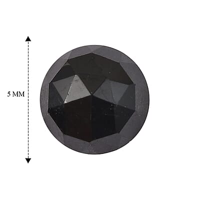 Thai Black Spinel Set of 3 (Rnd 5 mm) 1.66 ctw