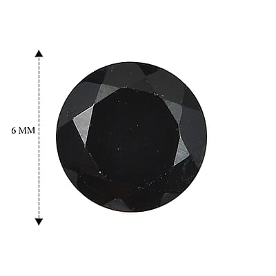 AA Thai Black Spinel Set of 3 (Rnd 6 mm) 2.91 ctw