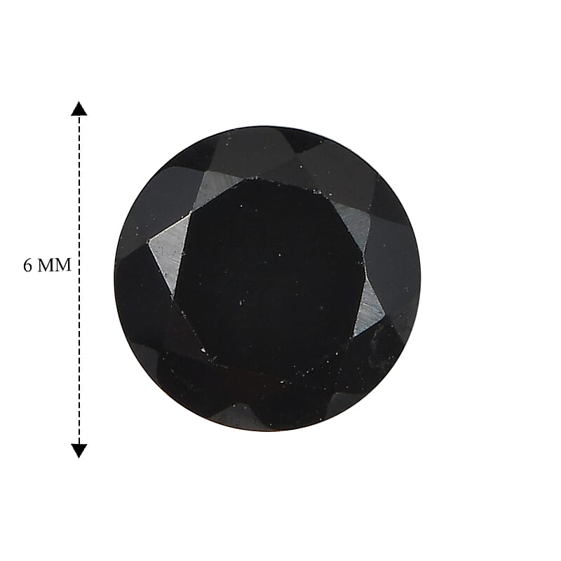 AA Thai Black Spinel Set of 3 (Rnd 6 mm) 2.91 ctw