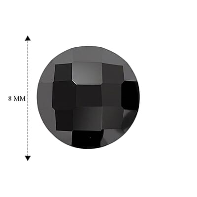 Thai Black Spinel Set of 4 (Rnd 8 mm) 8.20 ctw