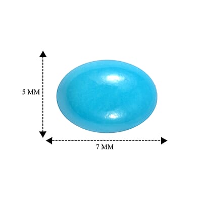 Blue Ridge Turquoise (Ovl 7X5 mm) 0.67 ctw