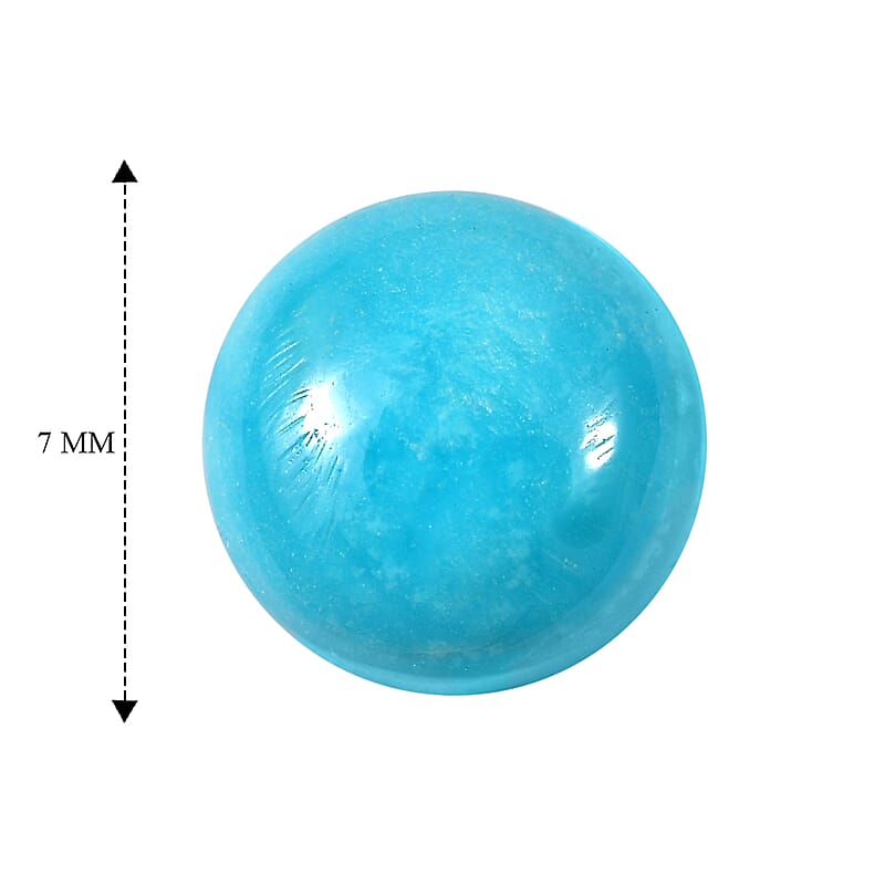 Blue Ridge Turquoise (Rnd 7 mm) 1.28 ctw