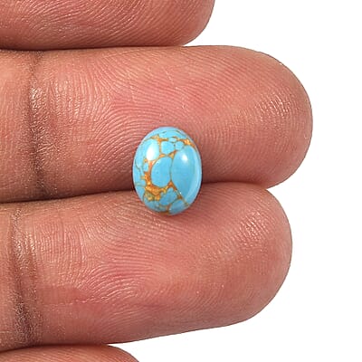Blue Turquoise Set of 2 (Ovl 9x7 mm) 3.14 ctw