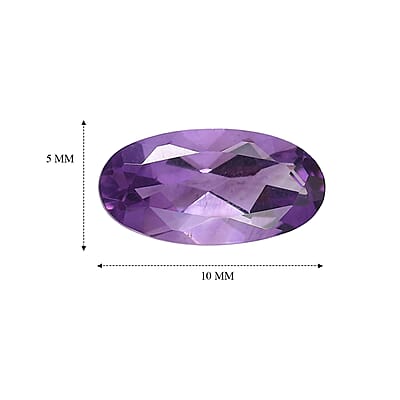 AA Bolivian Amethyst Set of 2 (Ovl 10x5 mm) 1.96 ctw