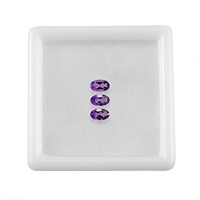Bolivian Amethyst Set of 3 (Ovl 5x3 mm) 0.52 ctw